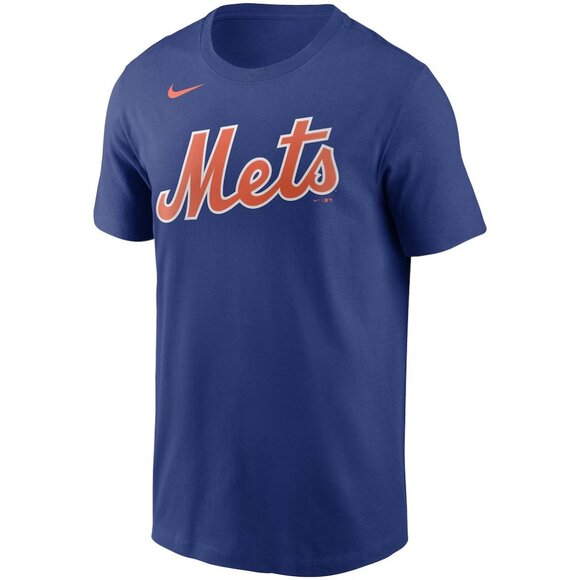 New York Mets Men's Nike Cotton Team Wordmark Tee- New With Tags! - Picture 2 of 3